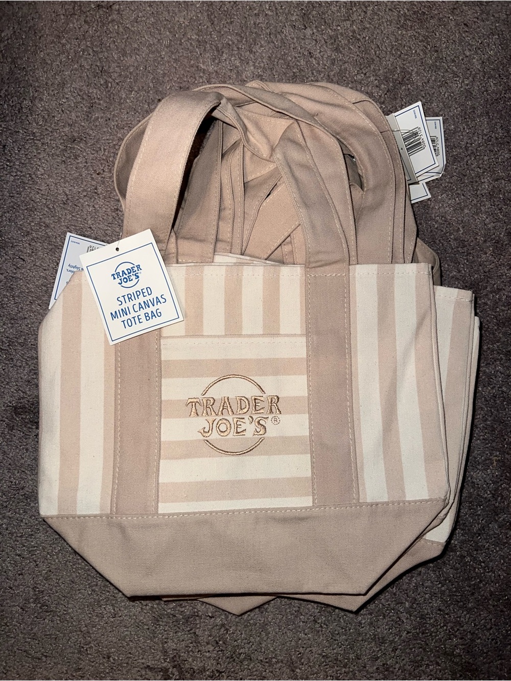 Trader Joe’s mini tote bags (set of 9)